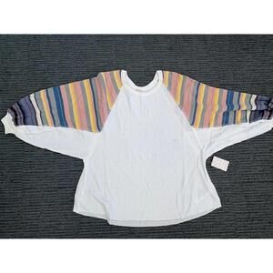 NWT New Free People We The Free Rainbow Dreams thermal top Large